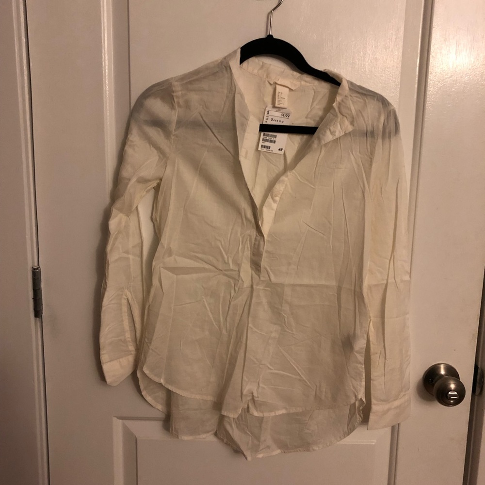Off white button down shirt